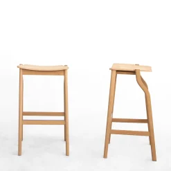 Bedont Bar Stools<Kalea High Stool in Natural Oak by Lorenz+Kaz