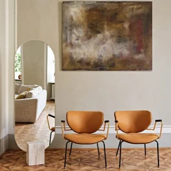 Black Tie Lounge Chairs<Kalida Brown Leather Lounge Chair