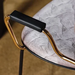 Black Tie Chairs<Kalida Patterned Chair with Armrests
