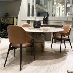 Zanaboni Dining Tables<Kalos ED/50 604-180 Dining Table With Patagonia Marble Lazy Susan