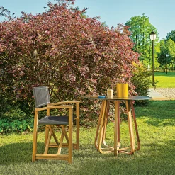 Il Giardino di Legno Outdoor Chairs & Stools<Karenita grey Director's Chair