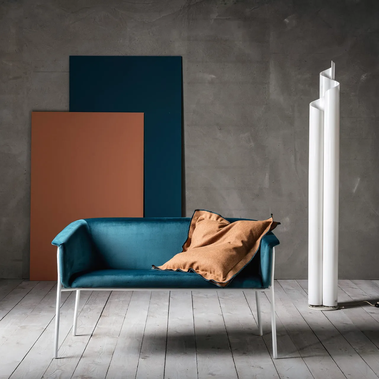 Innova Chaises<Kat Blue Loveseat