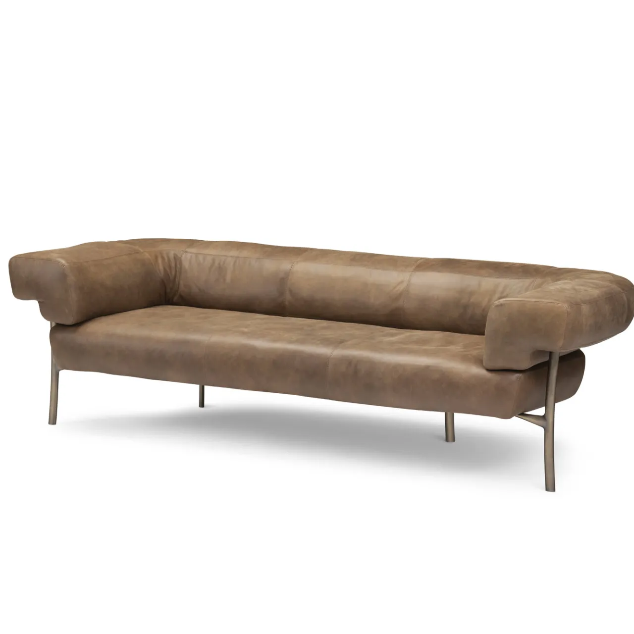 Ghidini 1961 Sofas<Katana 3-Seat Leather Sofa By Paolo Rizzato