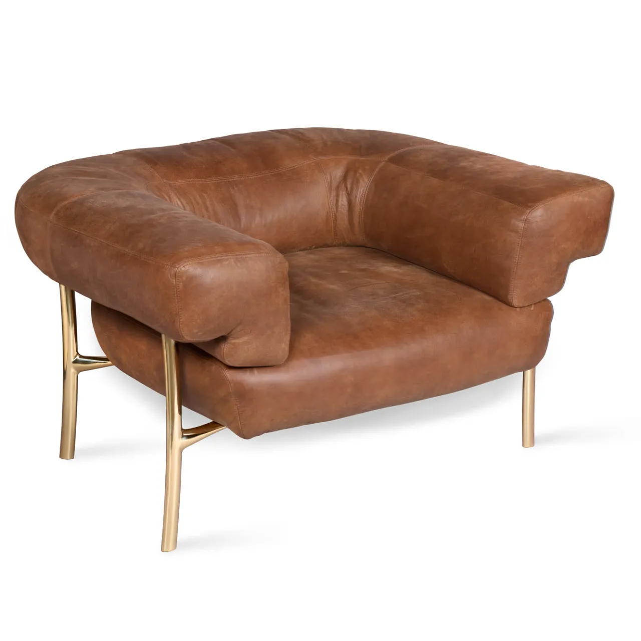 Ghidini 1961 Armchairs<Katana Tobacco Armchair By Paolo Rizzato