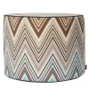 Missoni Home Collection Outdoor Chairs & Stools<Kew Cylindrical Zigzag Pattern Outdoor Pouf #1