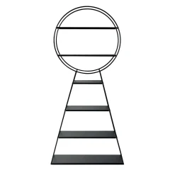 Montina Bookcases<Key Black Metal Bookcase