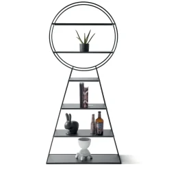 Montina Bookcases<Key Black Metal Bookcase