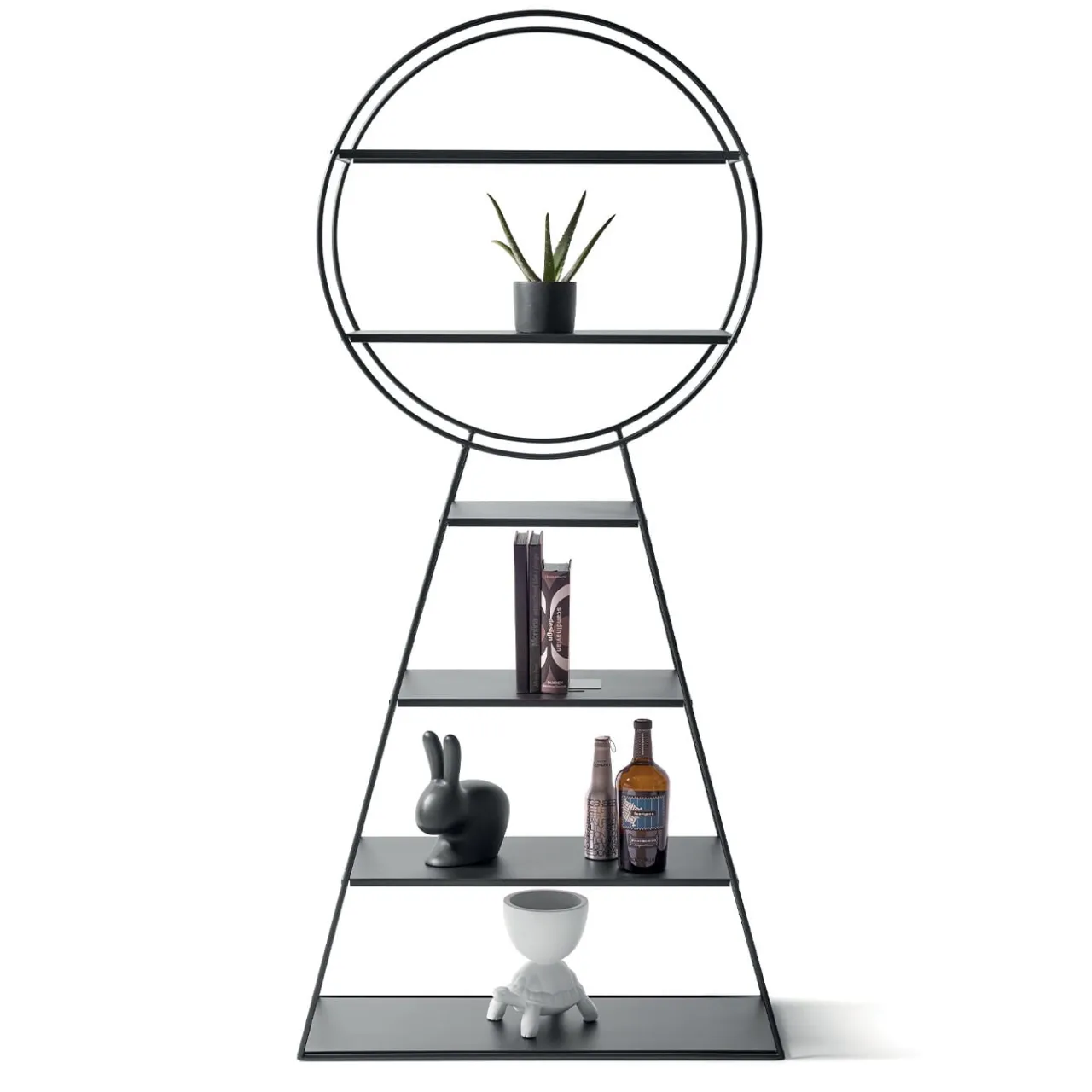 Montina Bookcases<Key Black Metal Bookcase