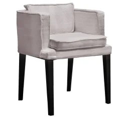 Villevenete Outdoor Chairs & Stools<Key Low White fabric with aluminum legs Outdoor Chair