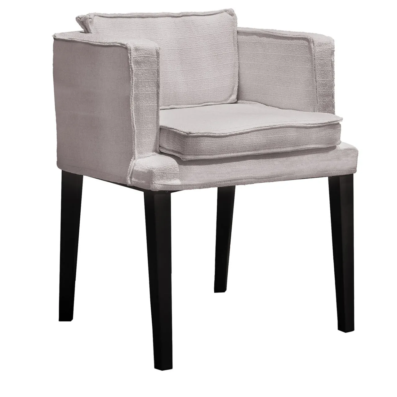 Villevenete Outdoor Chairs & Stools<Key Low White fabric with aluminum legs Outdoor Chair