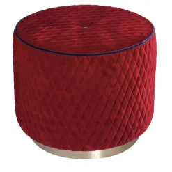 VGnewtrend Ottomans & Poufs<Kidman Red Pouf