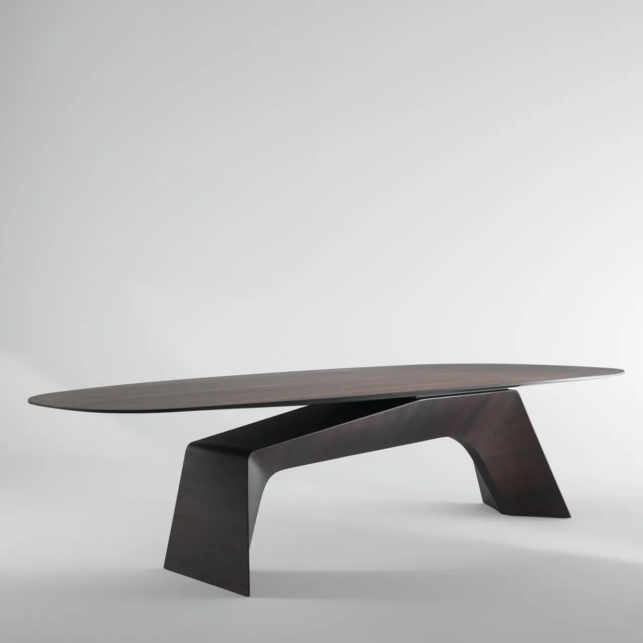 Emmemobili Dining Tables<Kintai dark brown veneered wood dining table