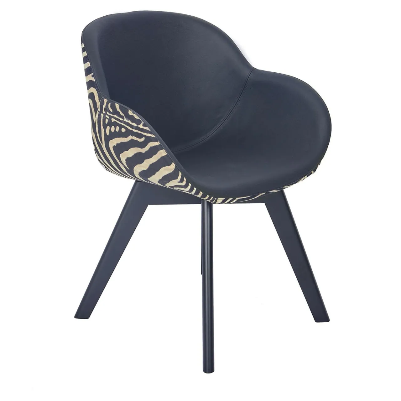 Real Piel Lounge Chairs<Kiros Lup Zebra-Striped Lounge Chair