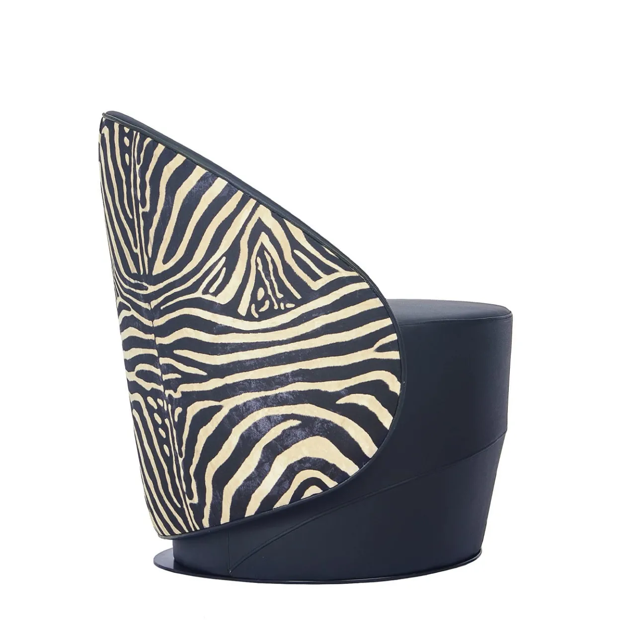 Real Piel Armchairs<Kiros Ohr Zebra-Striped Swivel Armchair