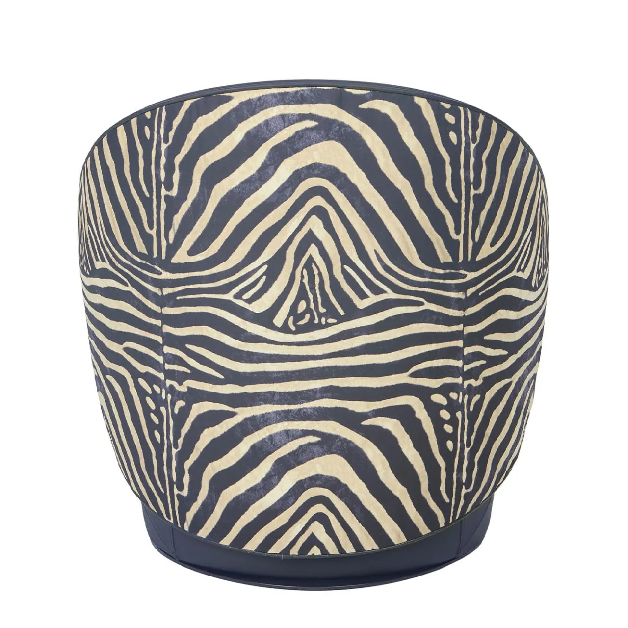 Real Piel Armchairs<Kiros Ohr Zebra-Striped Swivel Armchair