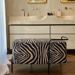 Real Piel Benches<Kiros Peché Zebra-Striped Bench