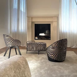 Real Piel Benches<Kiros Peché Zebra-Striped Bench