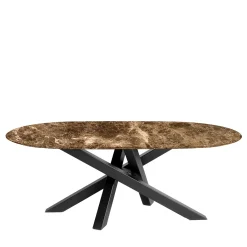 La Sartoria del Marmo by Lombardi Marmi Dining Tables<Komodo Marron Emperador Dining Table