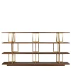 Borzalino Bookcases<Kris Walnut and Brass Bookcase