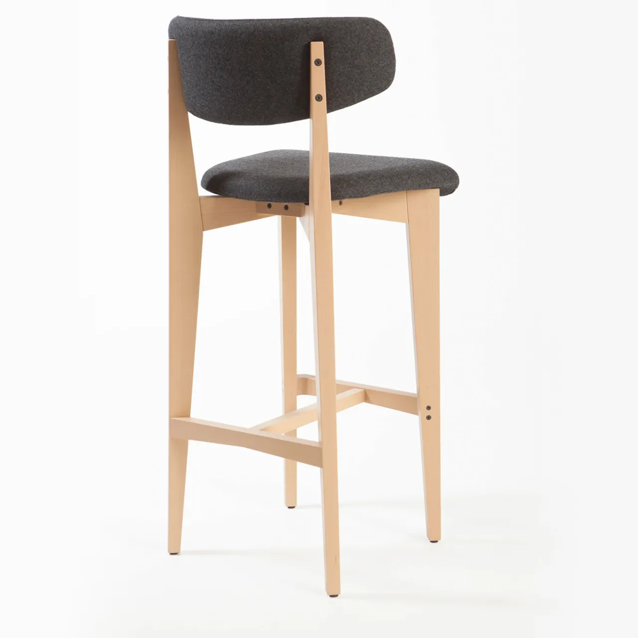 Livoni 1895 Bar Stools<Ksenia Gray Bar Stool by Massimo Iosa Ghini