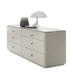 Alivar Dressers<Kube taupe leather Dresser