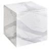 La Sartoria del Marmo by Lombardi Marmi Coffee Tables<Kubo White Carrara Coffee Table