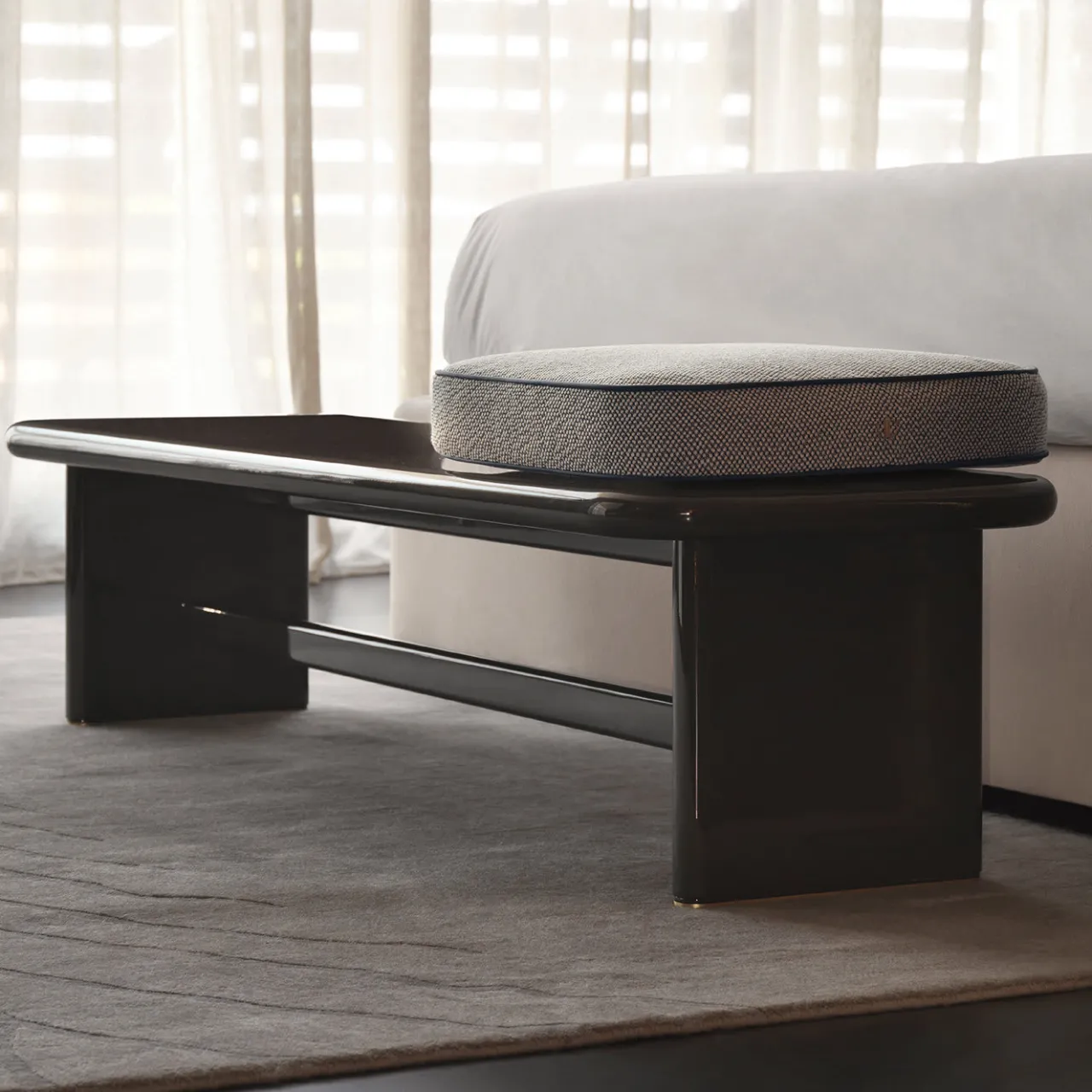 Daytona Benches<Kurger Bench with Gray Cushion by Dainellistudio