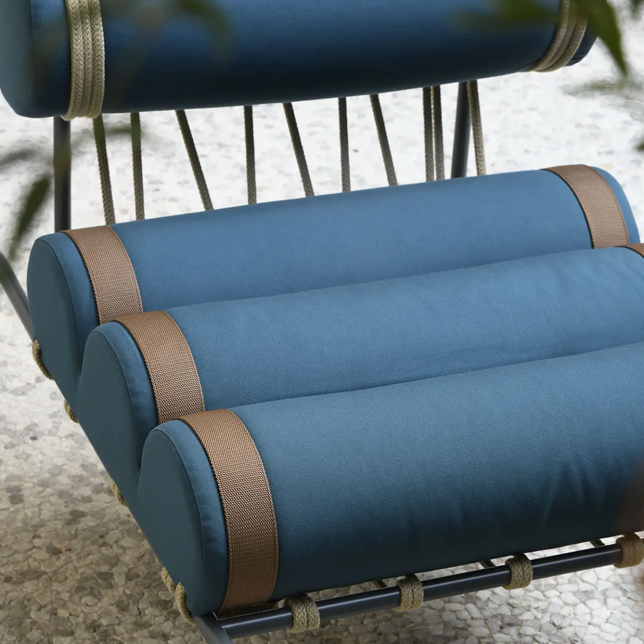 DalMoto Outdoor Armchairs<Kylindo Petrol Blue Outdoor Armchair
