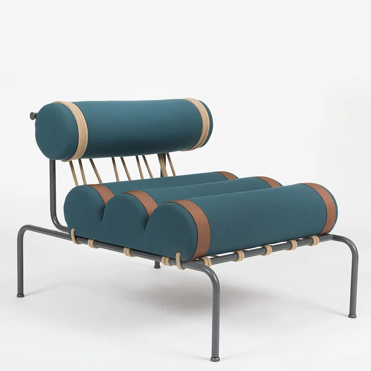 DalMoto Outdoor Armchairs<Kylindo Petrol Blue Outdoor Armchair