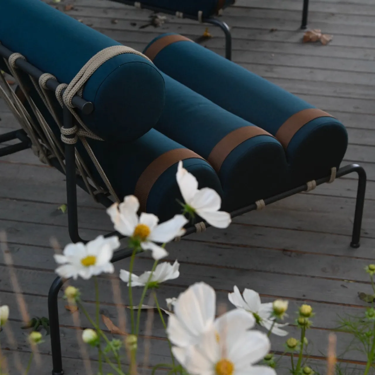 DalMoto Outdoor Armchairs<Kylindo Petrol Blue Outdoor Armchair
