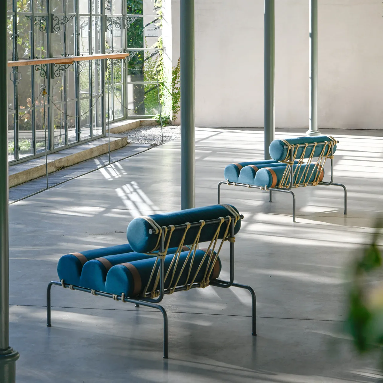 DalMoto Outdoor Armchairs<Kylindo Petrol Blue Outdoor Armchair