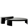 Ferri 1956 Nesting Tables<Kyoto Set of 2 Black Coffee Tables by Ludovica + Roberto Palomba
