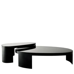 Ferri 1956 Nesting Tables<Kyoto Set of 2 Black Coffee Tables by Ludovica + Roberto Palomba