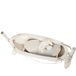 Marricreo Beds<La Barchetta Boat-Shaped White Cradle/Writing Desk