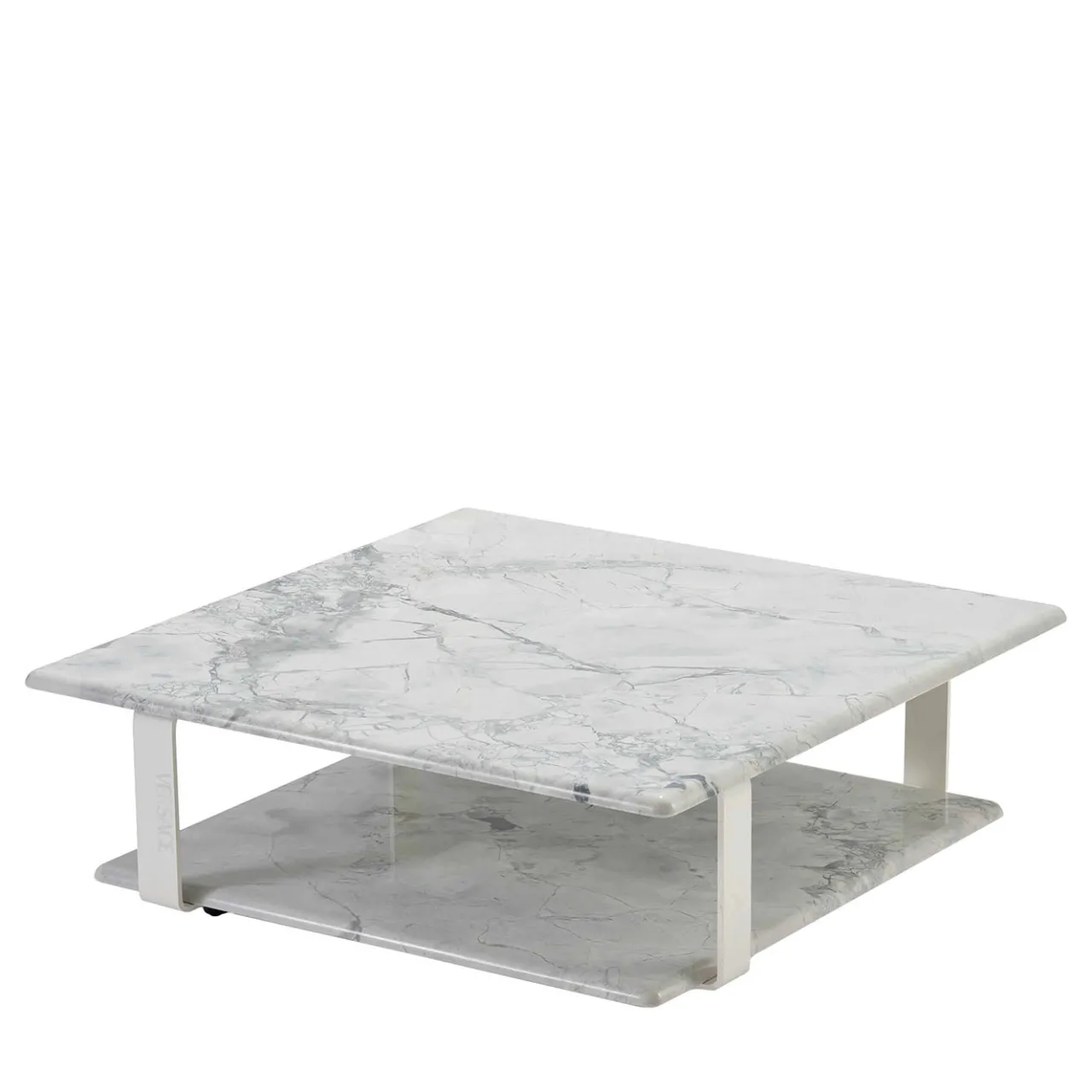 Versace Home Outdoor Coffee Tables<La Greca Super White Marble Outdoor Coffee Table