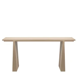 Giobagnara Consoles<La Linea Beige Leather Console