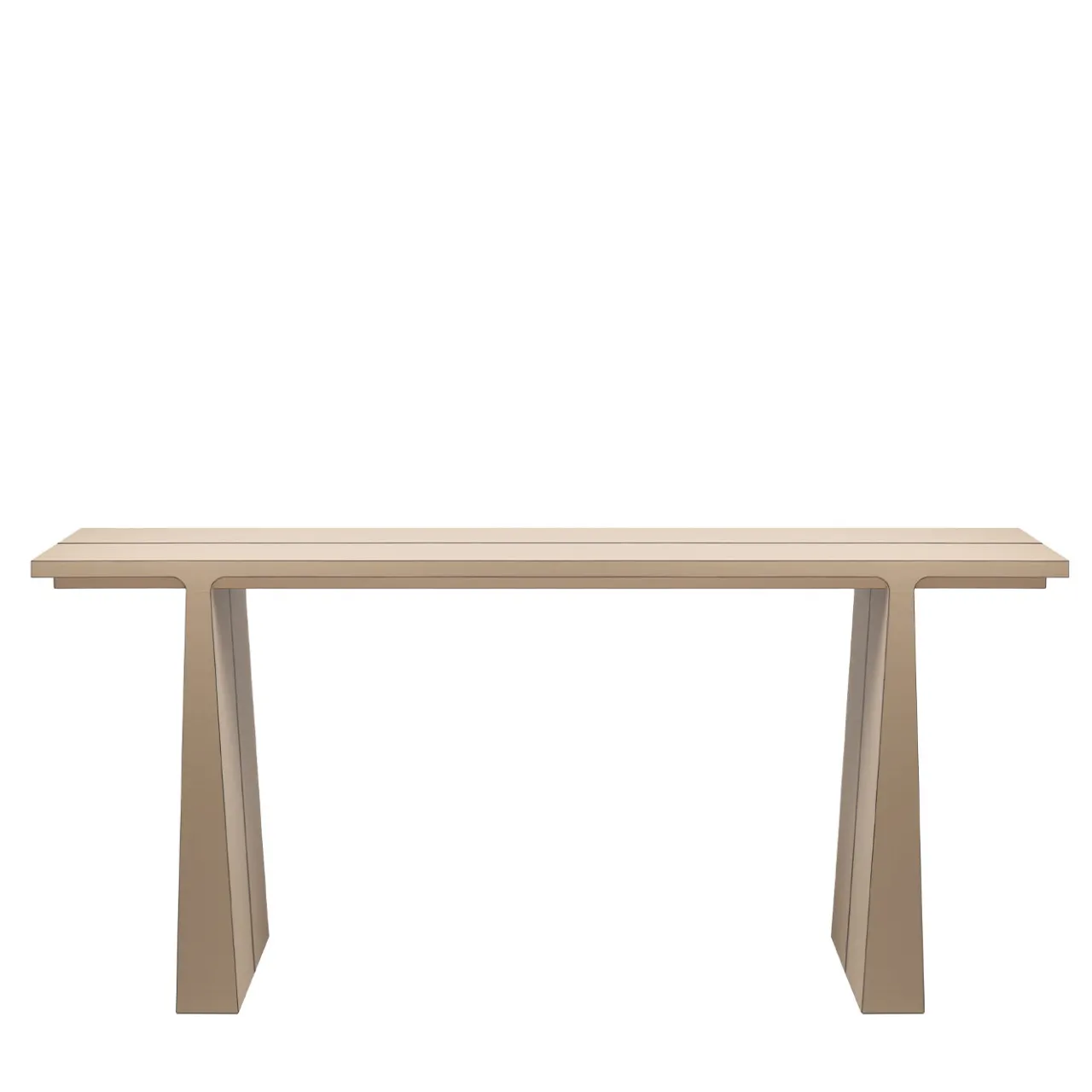Giobagnara Consoles<La Linea Beige Leather Console