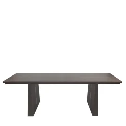 Giobagnara Desk & Writing Tables<La Linea Brown Leather Desk/Dining Table