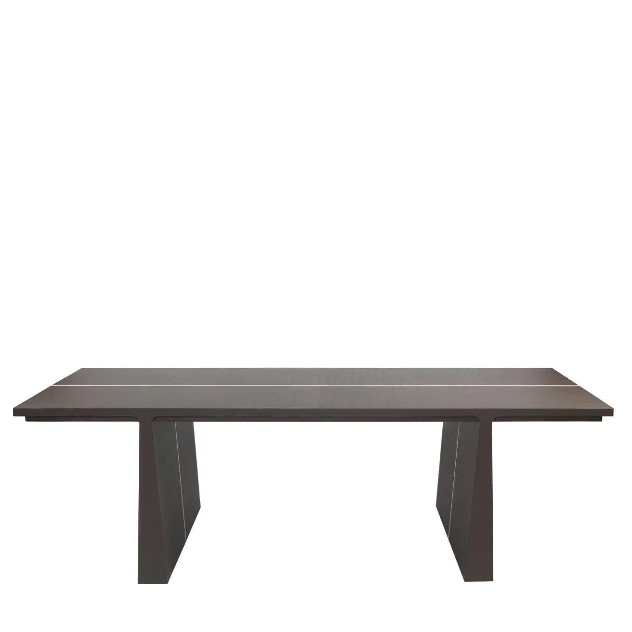 Giobagnara Desk & Writing Tables<La Linea Brown Leather Desk/Dining Table