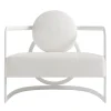 Versace Home Outdoor Coffee Tables<La Medusa Round White Soft Touch Metal Outdoor Armchair