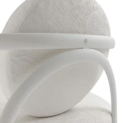 Versace Home Outdoor Coffee Tables<La Medusa Round White Soft Touch Metal Outdoor Armchair