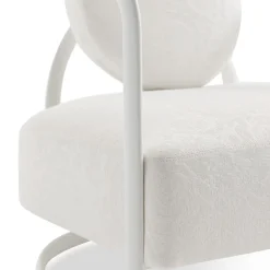 Versace Home Outdoor Coffee Tables<La Medusa Round White Soft Touch Metal Outdoor Armchair