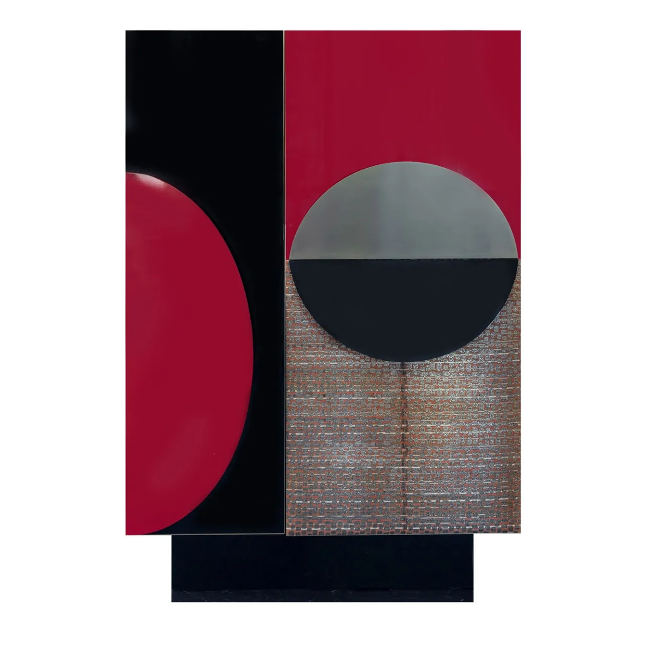 Monica Gasperini Cabinets<La Roue Black and Red Cabinet