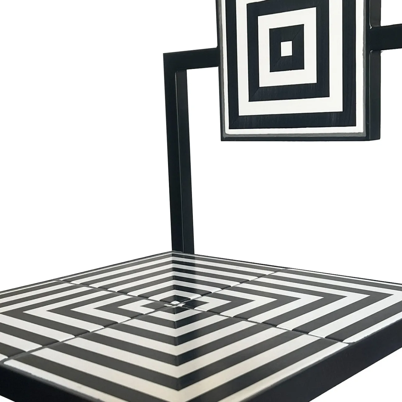 Francesco Della Femina Outdoor Chairs & Stools<Labirinto Black & White Tiles Outdoor Chair