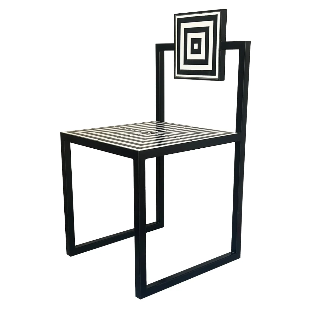 Francesco Della Femina Outdoor Chairs & Stools<Labirinto Black & White Tiles Outdoor Chair