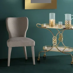 Villari Chairs<Lady V Beige Chair by Ciarmoli Queda Studio