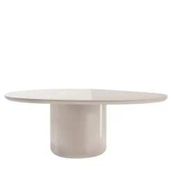 Secolo Dining Tables<Laghi I Glossy Tortora Wood Dining Table