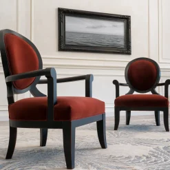 Mantellassi 1926 Lounge Chairs<Lagoon red classic armchair