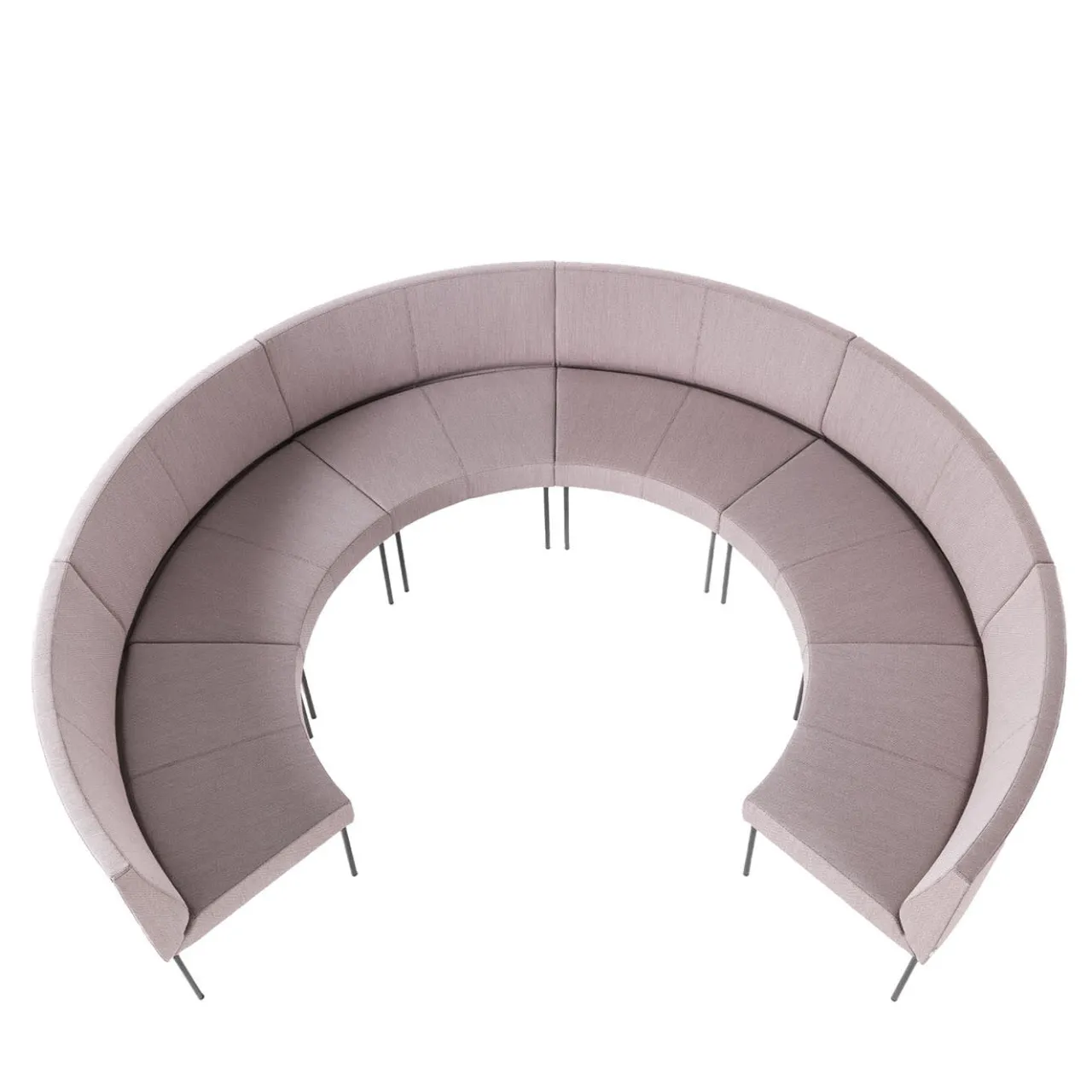 Sitia Sofas<Laguna "F" Half Moon Pink Composition Sofa