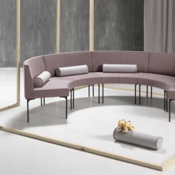Sitia Sofas<Laguna "F" Half Moon Pink Composition Sofa